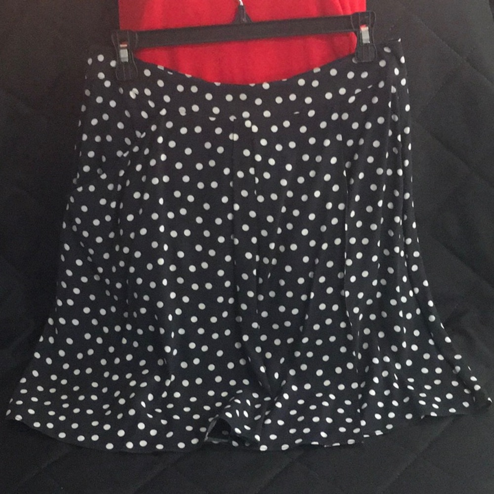 CAbi Davis Navy Polkadot Skirt size 6
